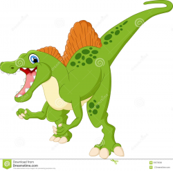 Dinosaur Spinosaurus Cartoon Illustration Stock Vector ...