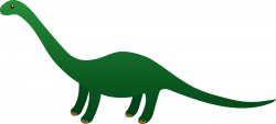 Brontosaurus or Apatosaurus Dinosaur - Free Clip Art