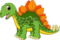 stegosaurus: Cute stegosaurus cartoon Illustration ...