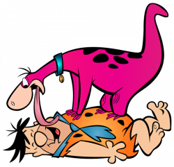 Fred Flintstone and Dino Transparent PNG Clip Art Image | Clipart ...