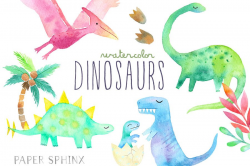Watercolor Dinosaur Clipart Girly Dinosaur Art Dinosaur Birthday Party  Girls Dinosaurs Invitations Birthday Party Cards - Buy Psn Gift  Card,Dinosaur ...