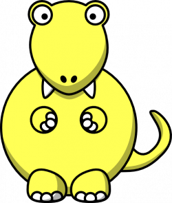 Yellow Dinosaur Clip Art at Clker.com - vector clip art ...
