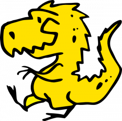 Yellow Dinosaur Clip Art at Clker.com - vector clip art online ...