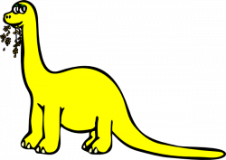 Yellow Cartoon Dinosaur Clip Art at Clker.com - vector clip ...