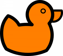 Orange Duck Clip Art at Clker.com - vector clip art online, royalty ...