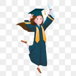 2019 的 Graduation Season Doctor Hat Girl Element ...