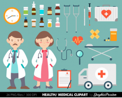 Health clipart Medical Clipart Doctor clipart Nurse image ...