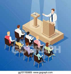 Vector Stock - Doctors conference talk composition. Clipart ...