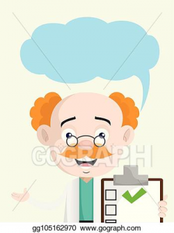 EPS Illustration - Happy neurologist doctor showing medical ...