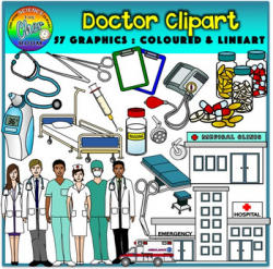 Doctor Clipart (Nurse and Surgeon) (Career/Job)