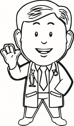 Doctor Clipart Black And White | Free download best Doctor ...