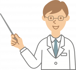 Clipart - Doctor with pointer