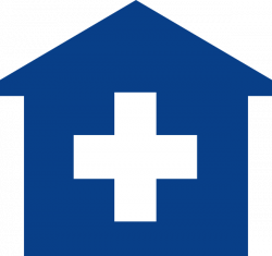 Blue Primary Care Medical Home Clip Art at Clker.com - vector clip ...