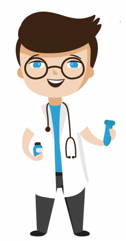 Cartoon Physician Illustration - Happy doctor 1825*3488 transprent ...