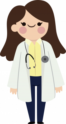 Physician Clip art - Cute long haired doctor 1697*3187 transprent ...