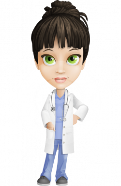 Vector Delicate Female Doctor Character - Dr. Fran First-Aid ...
