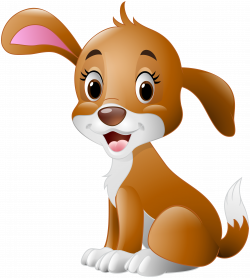 Cute Dog Cartoon PNG Clip Art Image | Gallery Yopriceville - High ...