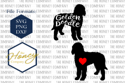 Golden Doodle SVG PNG DXF Dog Breed Lov | Design Bundles