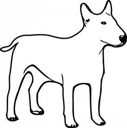Dog Outline Clip Art at Clker.com - vector clip art online, royalty ...