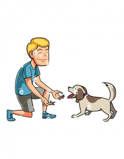 A Man And His Small Dog Playfully Interacting | Dog Training ...