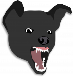 Clipart - Mean Dog