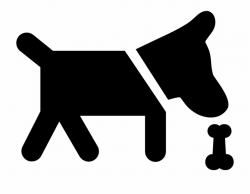 Dog Smelling A Bone Comments Small Dog Icon - Clip Art Library