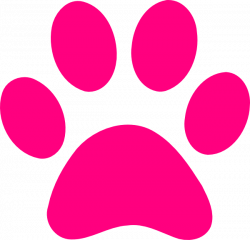 pink print | Dog Paw Print Transparent Background Paw print pink ...