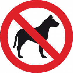 Clipart - No Dog Sign