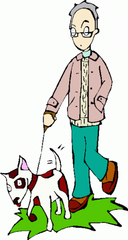 Dog And Person Clipart - Clip Art Library