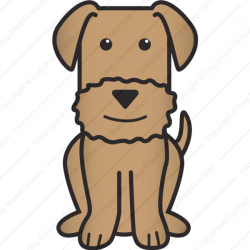 Airedale Terrier | Brown Edition | Dog Breed Cartoon | Download Your ...
