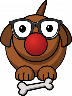 Clipart - clowny dog