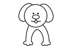 Clip Black And White - Easy Dog Drawings Simple, Transparent ...