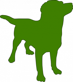 Green Dog Silhouette Clip Art at Clker.com - vector clip art online ...