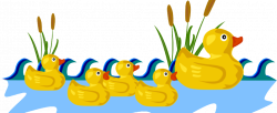 Duck Game Duck pond Clip art - Small yellow duck swimming 997*410 ...