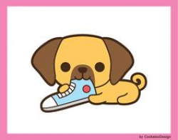 Kawaii dog clip art, cute dog clipart, kawaii puppy clipart ...