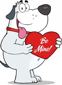 Dog valentines clipart collection