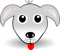 Free Clipart: Funny Dog Face Grey Cartoon | Animals | open house ...
