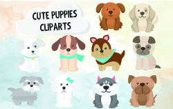 Pin by HelloFelt on Clip Arts | Cute animal clipart, Puppy ...