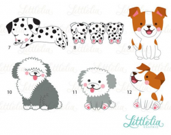 Dog mom and puppy clipart - family clipart - 16053 | LIKE ...