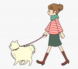 Dogs Clipart Person - Woman Walking A Dog Clipart #9749 ...