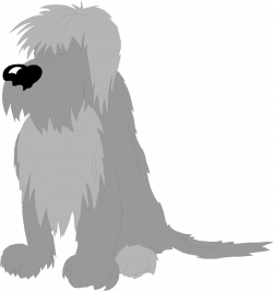 Dog | Free Stock Photo | Illustration of a shaggy dog | # 3667