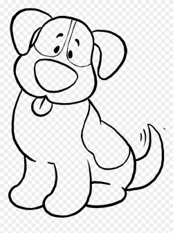 Cute Dog Coloring Pages - Simple Dog Coloring Sheet Clipart ...