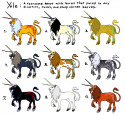 Yale (double unicorn deer) adpotables for sale by Relotixke on ...