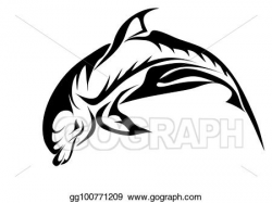 Vector Illustration - Abstract bottlenose dolphin. EPS ...
