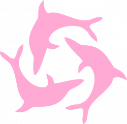 Pink Dolphin Triad Clip Art at Clker.com - vector clip art online ...