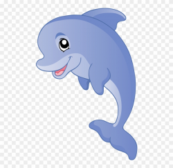 Dolphin Clipart Kid - Cartoon Dolphin Clipart Png ...
