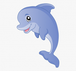 Clipart Shark Dolphin - Cartoon Dolphin Transparent ...