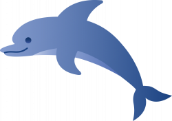 Cute Blue Dolphin Free clipart free image