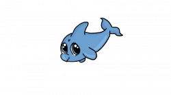 28+ Collection of Cute Baby Dolphin Drawing | High quality, free ...