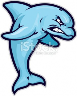 This aggressive Dolphin mascot is great for any school or ...